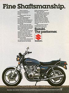 '79 GS850G ad Playboy USA
